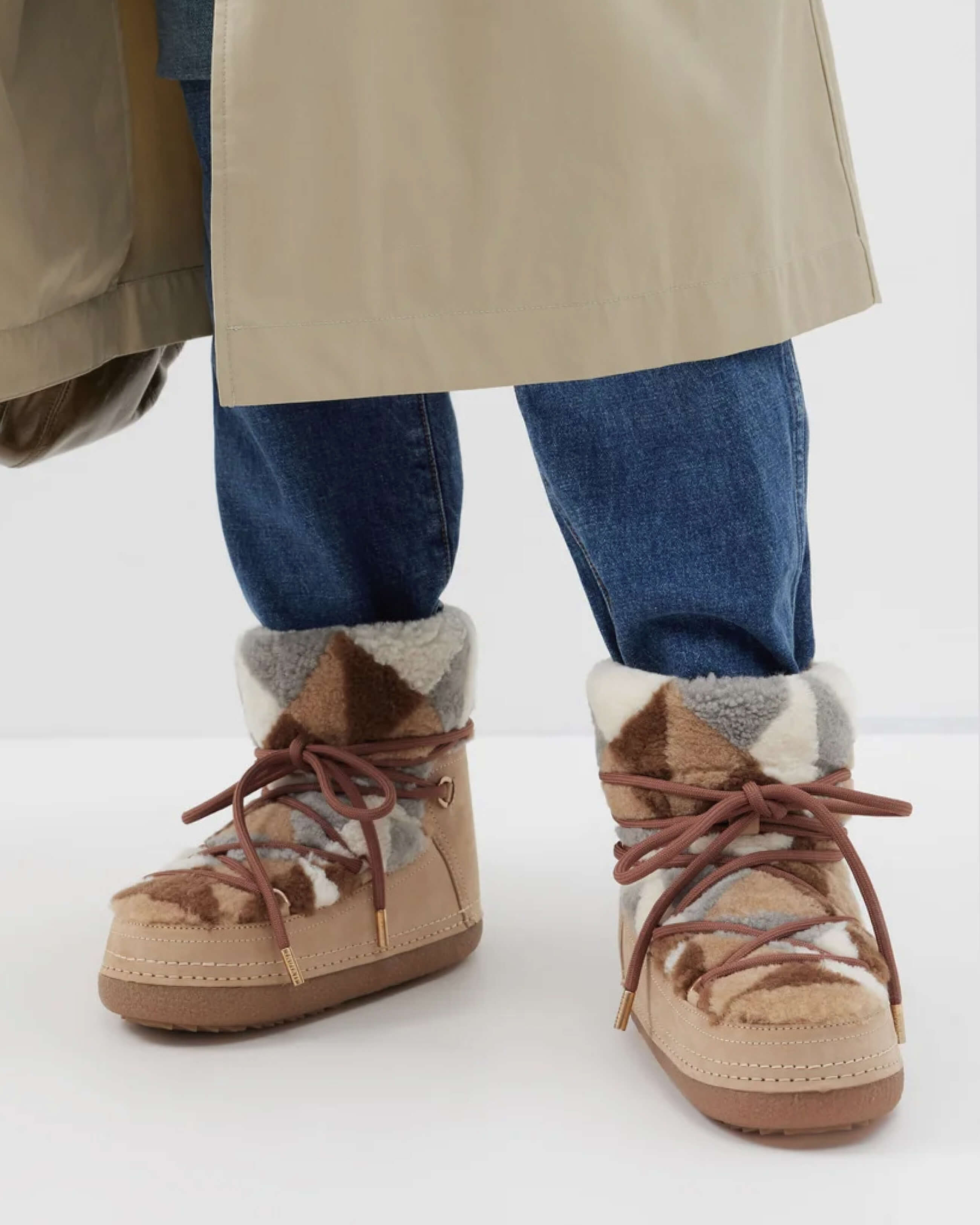 Shearling Patchwork Boot