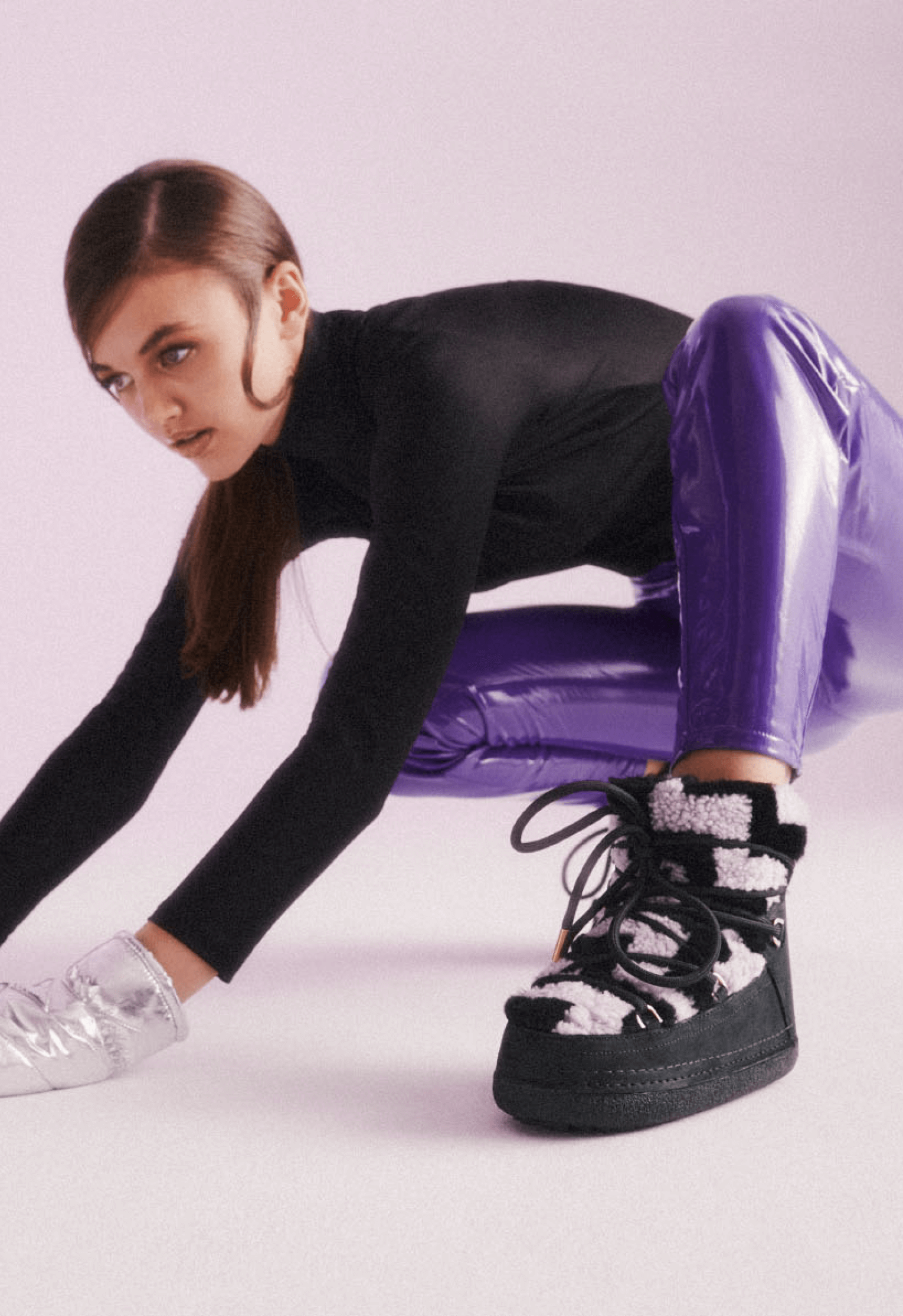 Shearling Zigzag Boot