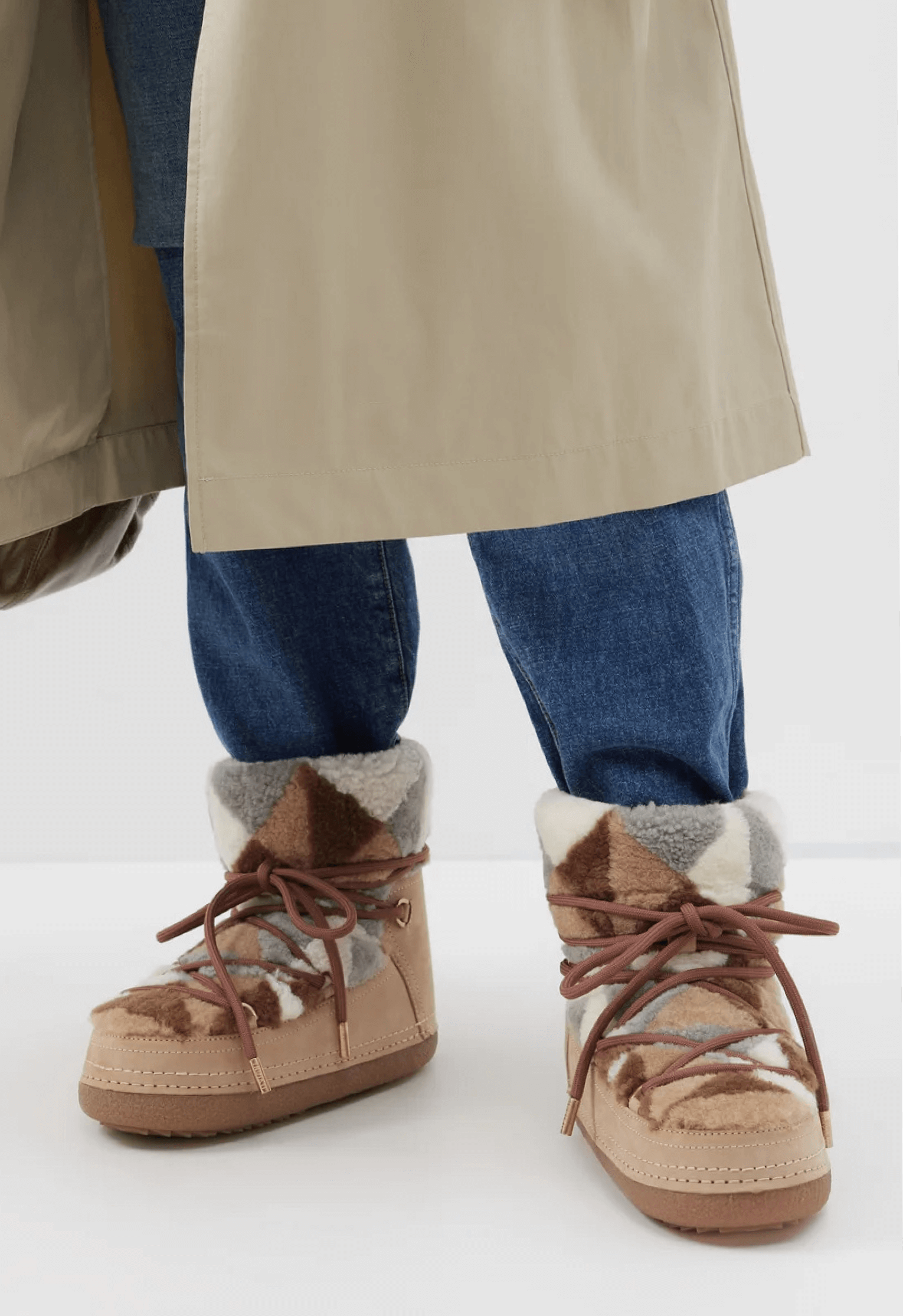 Shearling Patchwork Boot