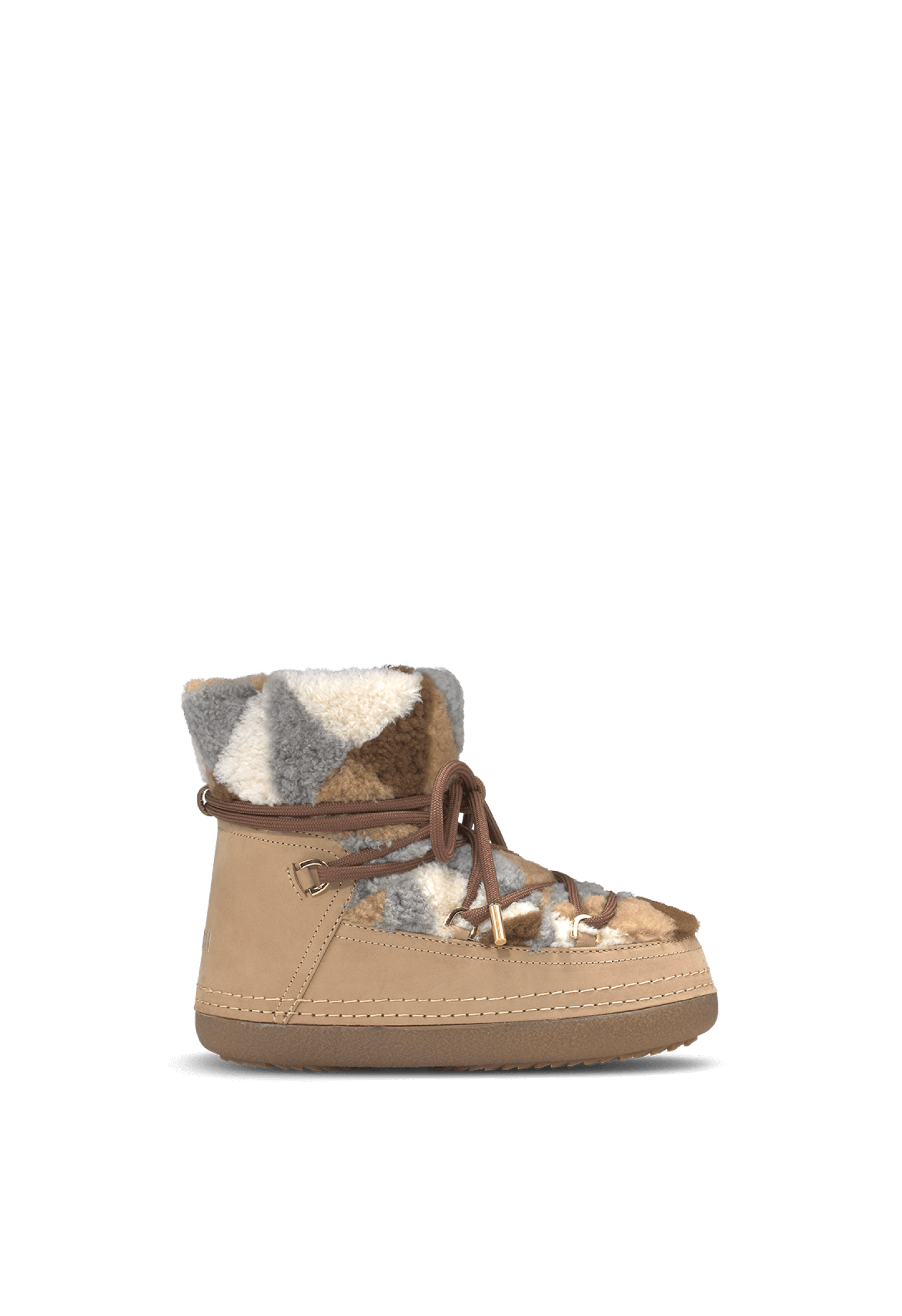 Shearling Patchwork Boot