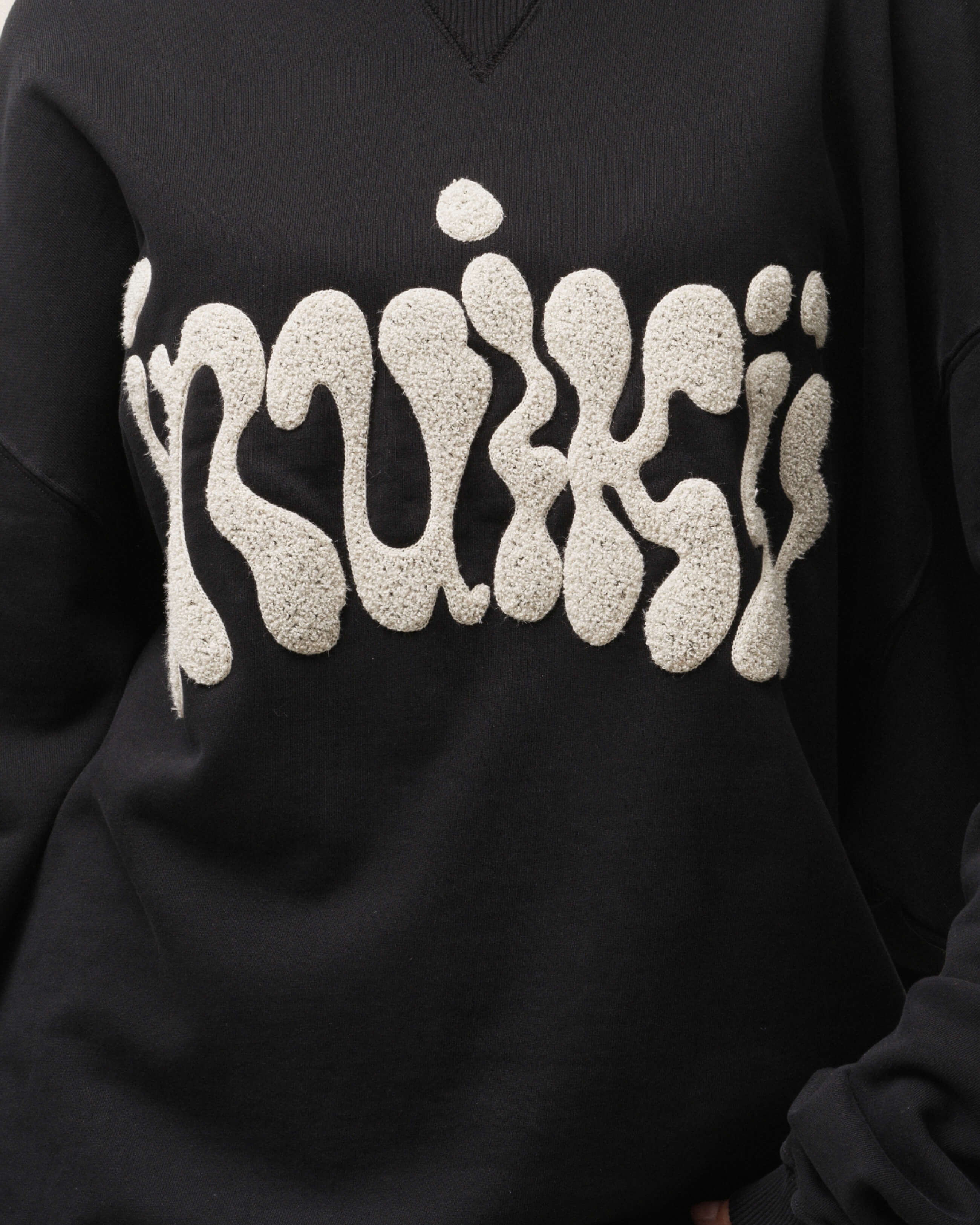 Oversized Flock Logo Sweatshirt