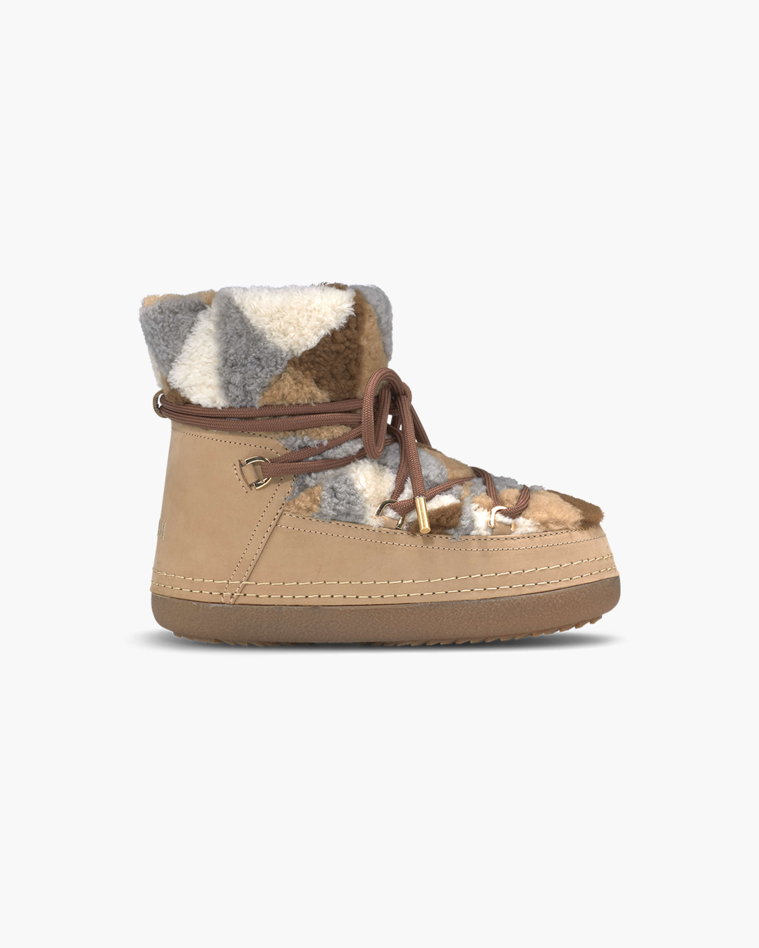 Shearling Patchwork Boot